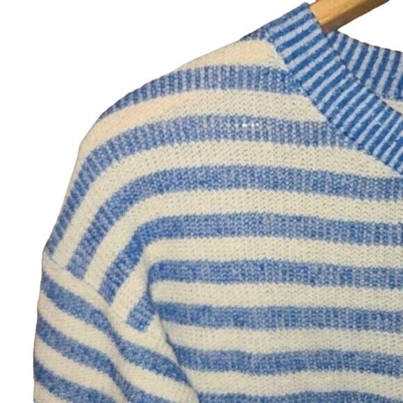 J. CREW XS Striped Preppy Pullover Knit Sweater - Picture 2 of 4